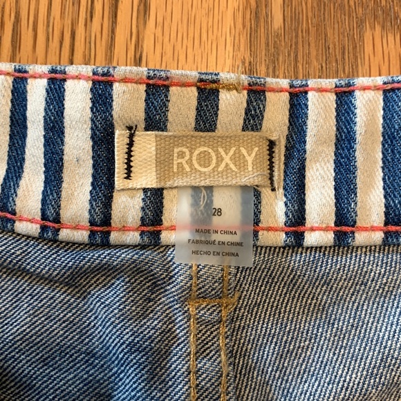 Roxy Blue & White Striped Shorts - Picture 5 of 9